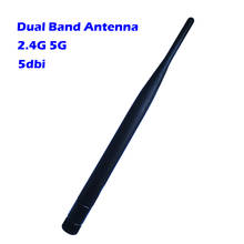 5 dbi Dual band WIFI Antenna 2.4GHz 5GHz 5.8GHz RP SMA Connector for Wireless Network Router Universal Amplifier  Siganl Booster 2024 - buy cheap