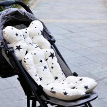 Printed Baby Stroller Pad Seat Warm Cushion Pad Mattresses Pillow Cover Child Carriage Cart Thicken Pad Trolley Chair Cushion 2024 - buy cheap