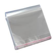 100 pçs/lote claro bopp/poli/saco de celofane 20x36 + 4cm transparente opp auto-adesivo plástico embalagem cosméticos sacos 2024 - compre barato