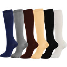 Summer Autumn Unisex Men Women Compression Socks Anti-Fatigue Solid Color Nylon Soft Relief Foot Pain Calf Leg Support Stockings 2024 - buy cheap