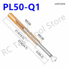 PL50-Q1 Spring Test Probe 100 / PCS Durable Brass Test Probe Home Convenient Safety Spring Test Probe Casing Length 27.8mm 2024 - buy cheap