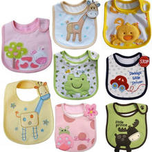6Pc/Lot Free Shipping Baby Bibs Pattern Toddler Waterproof Saliva Towel Cotton Fit 0-3 Years Infant Burp Cloths Feeding