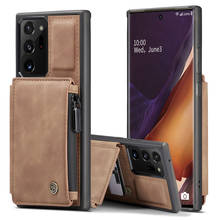 Кожаный чехол для Samsung Galaxy A21S A51 A71, чехол-бумажник на молнии с отделением для карт для Samsung S20 FE S10 S9 S8 Plus Note 20 Ultra 10 9 2024 - купить недорого