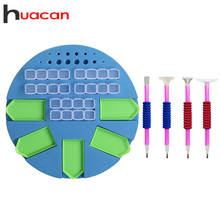 Huacan Diamond Painting Tray Accessories DIY Diamond Embroidery Mosaic Storage Point Drill Pen Tool Set 2024 - buy cheap