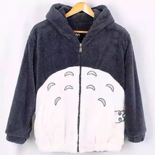 Cartoon Anime Cute Totoro Harajuku Shiba Inu Dog with Ears Kawaii Sweatshirt Cosplay Costume Women Men Casual Hoodies Overcoat 2024 - buy cheap