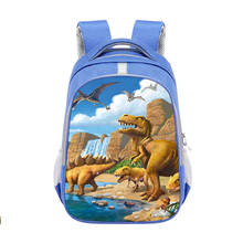 Mochila escolar de dinossauro, mochila ortopédica infantil para meninos e meninas, para livros 2024 - compre barato