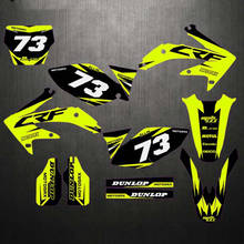 Pegatinas de 3M con nombres personalizados, kits gráficos para Honda CRF450, CRF450R, 2005, 2006, 2007, 2008, 450R CRF, 5 estilos gratis 2024 - compra barato