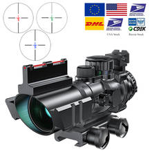 Оптический прицел 4x32, тактический, для охотничьего ружья, винтовки, страйкбола, снайперской лупы 2024 - купить недорого