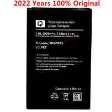 Bateria de substituição para telefone celular, nova, 2000mah, bq 5035, com veludo 2024 - compre barato