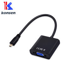 Micro HDMI Input to VGA Output Mini HDMI Male Adapter to VGA Female Converter Cable For PS3 PS4 XBOX 360 TV HDTV Andorid TV Box 2024 - buy cheap