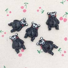 10 peças cabochão de resina costas lisas cabochão kawaii urso japonês mascote animal diy artesanato decoração álbum de recortes 22*32mm 2024 - compre barato