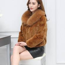 Jacket Women Faux Fur Coat Faux Fur Coat Women's Short Fur Collar Long Sleeve Winter Plus Size Veste Femme 2024 - buy cheap