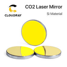 Cloudray-espelhos refletores si de laser co2, para gravador a laser, lentes de refletor de silicone banhadas a ouro, dia. 19 20 25 30 38.1mm 2024 - compre barato