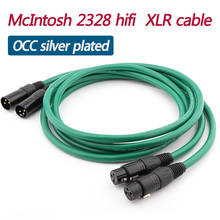 McIntosh 2328 Hifi Silver-plated 2XLR Cable High Quality 6N OFC HIFI XLR Male to Female Audio Cable 2024 - buy cheap