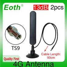 Eoth 4G LTE антенна 3G 4G антенна TS9 13dbi 4G Роутер модемная антенна с кабелем 0,5 м для модема Huawei 3G 4G Mifi роутер 2024 - купить недорого