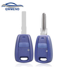 QWMEND 1Buttons Remote Car key shell Case Fob For Fiat Punto Doblo Bravo Transponder Auto Key Shell SIP22 GT15R Blade 2024 - buy cheap