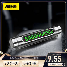 Табличка с номером телефона Baseus карта автомобильной временной парковки, автомобильные аксессуары для Автостоянки 2024 - купить недорого