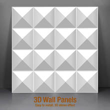 Papel de parede 3d três dimensional 30x30cm, adesivo decorativo à prova d'água para sala de estar, mural, cozinha e banheiro 2024 - compre barato