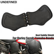 Heat Saddle Shield Deflector For Harley Touring Softail Dyna Chief Sportster Bikes 85-2017 Old School Universal Motorcycle Black 2024 - buy cheap
