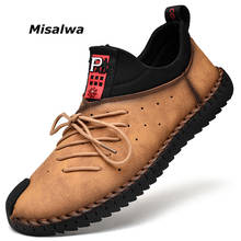 Misalwa tamanho grande moda novos mocassins de couro masculino mocassins 2021 casual homem maduro lazer apartamentos calçados masculinos dropshipping 2024 - compre barato