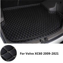 SJ High Side Waterproof Car Trunk Mat Tail Boot Tray Liner Cargo Rear Pad Parts Accessories For Volvo XC60 2009 2010 2011-2021 2024 - buy cheap