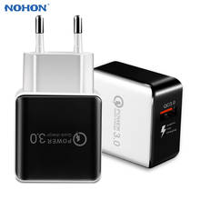 NOHON-cargador USB de pared para teléfono móvil, adaptador de viaje rápido de 5V y 3A para iPhone XS, X, 8, 7, iPad, Samsung y Xiaomi 2024 - compra barato