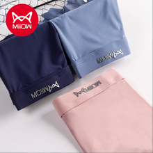3 PCS MiiOW Men's Underwear Ice Silk Seamless Underwear Students Antibacterial Sports Breathable Boxer Briefs Plus Size Cotton 2024 - buy cheap