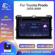 Radio con GPS para coche, reproductor Multimedia con Android 10, receptor estéreo, vídeo, No 2 Din, para Toyota Land Cruiser Prado 120, 2004-2009 2024 - compra barato