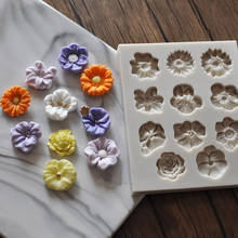 Small Flower Rose Silicone Mold Sunflower Cake DIY Chocolate Candy 3D Mold Soap Mold Silicone Molds 2024 - buy cheap