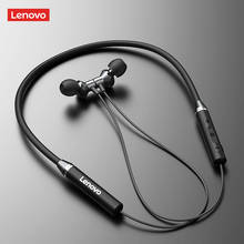 Lenovo-fones de ouvido he05 bluetooth 5.0, à prova d'água, ip65, magnético, estéreo, esportivo, para corrida, com microfone 2024 - compre barato