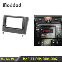 Двойной Din Fascia Для Fiat Stilo радио CD DVD стерео панель Монтаж на приборную панель комплект отделки рамка пластина ободок 2024 - купить недорого