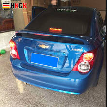 2010 2011 2012 2013 2014 2015 2016 Aveo Sonic ABS Plastic Unpainted Rear Wing Spoiler+Light for Chevrolet Aveo Sonic 2024 - buy cheap