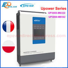 EPever UPower инвертор зарядное устройство для 24 в 48 В батарея Чистая синусоида от сетки галстук инвертор и MPPT 60A солнечное зарядное устройство UP3000-M6322 2024 - купить недорого