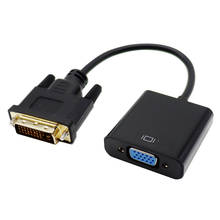 Hd completo 1080p DVI-D dvi ao conversor de cabo video do adaptador vga 24 + 1 25pin ao conversor de cabo 15pin para o monitor do computador do pc 2024 - compre barato