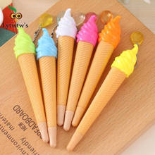 4 Piece Stationery Cute Sweet Ice Cream Rhinestone Lovely Candy Gel Pens Office School Supply Styling Gift 2024 - buy cheap