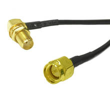 New SMA  Male  Plug  Switch SMA  Female Jack  Nut   Right Angle Pigtail Cable RG174  Wholesale 10cm/15cm/20cm/30cm/50cm/100cm 2024 - buy cheap