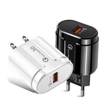 10Piece Quick Charge QC 3.0 USB US EU Charger Mobile Phone Charger Wall Fast Charging Adapter For iPhone Samsung Xiaomi 2024 - buy cheap