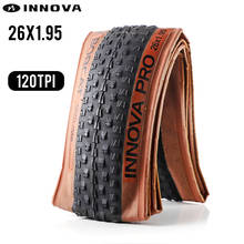 INNOVA bicycle tire 26*1.95 120TPI mountain bike tires MTB ultralight 315g folding bead tyres racing pneu 26er yellow 2024 - buy cheap