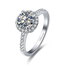 1ct anel de noivado de moissanite sólido 750, anel de ouro pérolas durável e de qualidade 2024 - compre barato