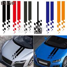 New Styling Universal Design Stripe Car Hood Covers Vinyl Racing Sports Decal Head Car Sticker Car Accessories 2024 - buy cheap