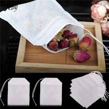 Teabags 100Pcs/Lot 10pc/lot Empty Tea Bags With String Heal Seal Filter Paper for Herb Loose Tea Infuser 5.5 x 7CM 2024 - buy cheap