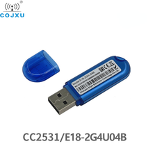 Zigbee-E18-2G4U04B USB CC2531, 2,4 Ghz, zigbee, transmisor y receptor RF, 8051MCU, indicador LED de banda ISM, antena de PCB 2024 - compra barato