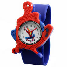 Reloj de silicona con dibujos animados para niños y estudiantes, pulsera masculina con diseño de Spider-Man, 2020 2024 - compra barato