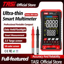 TASI TA804AB-multímetro DIGITAL profesional automático, pantalla HD a Color, ultrafino, inteligente, OHM, NCV, medidor de voltaje 2024 - compra barato