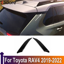 For Toyota RAV4 RAV 4 2019 2020 2021 2022 ABS Carbon Fiber Window C-pillars Decorative Sticker Exterior Accessories Car Styling 2024 - buy cheap