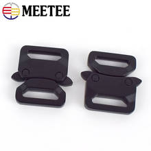 Meetee 2/5pcs ID20/25mm Metal Quick Release Side Buckles Belt Adjustment Buckle DIY Bags Outdoor Strap Band Snap Hook Accessory 2024 - buy cheap