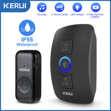 KERUI M525 Outdoor Wireless Doorbell Waterproof Smart Home Door Bell Chime Kit LED Flash Security Alarm Welcome House Melodies 2024 - buy cheap