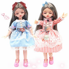 Fashion Dress Dolls Clothes for 1/6 BJD Doll Accessories 12 Inch Dress Up DIY Toys Doll Skirt New Pink Blue Princess Dress 2024 - buy cheap