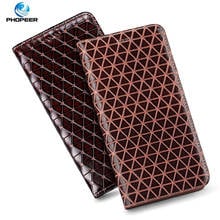 Diamond Pattern Genuine Leather Case For Xiaomi Mi Max 2 3 Mix 2 3 2S Note 2 3 Play PocoPhone F1 Black Shark 1 2 Flip Cover 2024 - buy cheap