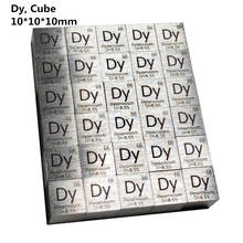 1pc Rare-earth Metal Dysprosium Elements Cube 0.4''(10mm) 99.9% Pure DIY Study School Education 2024 - buy cheap